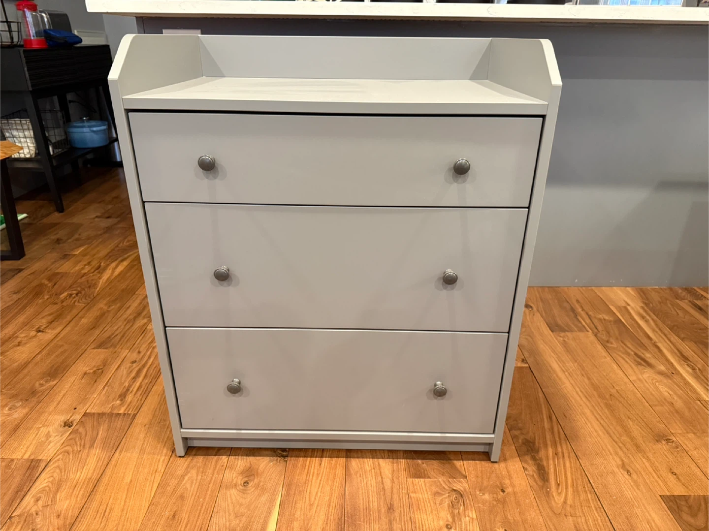 Gray 3-Drawer Dresser - photo 2