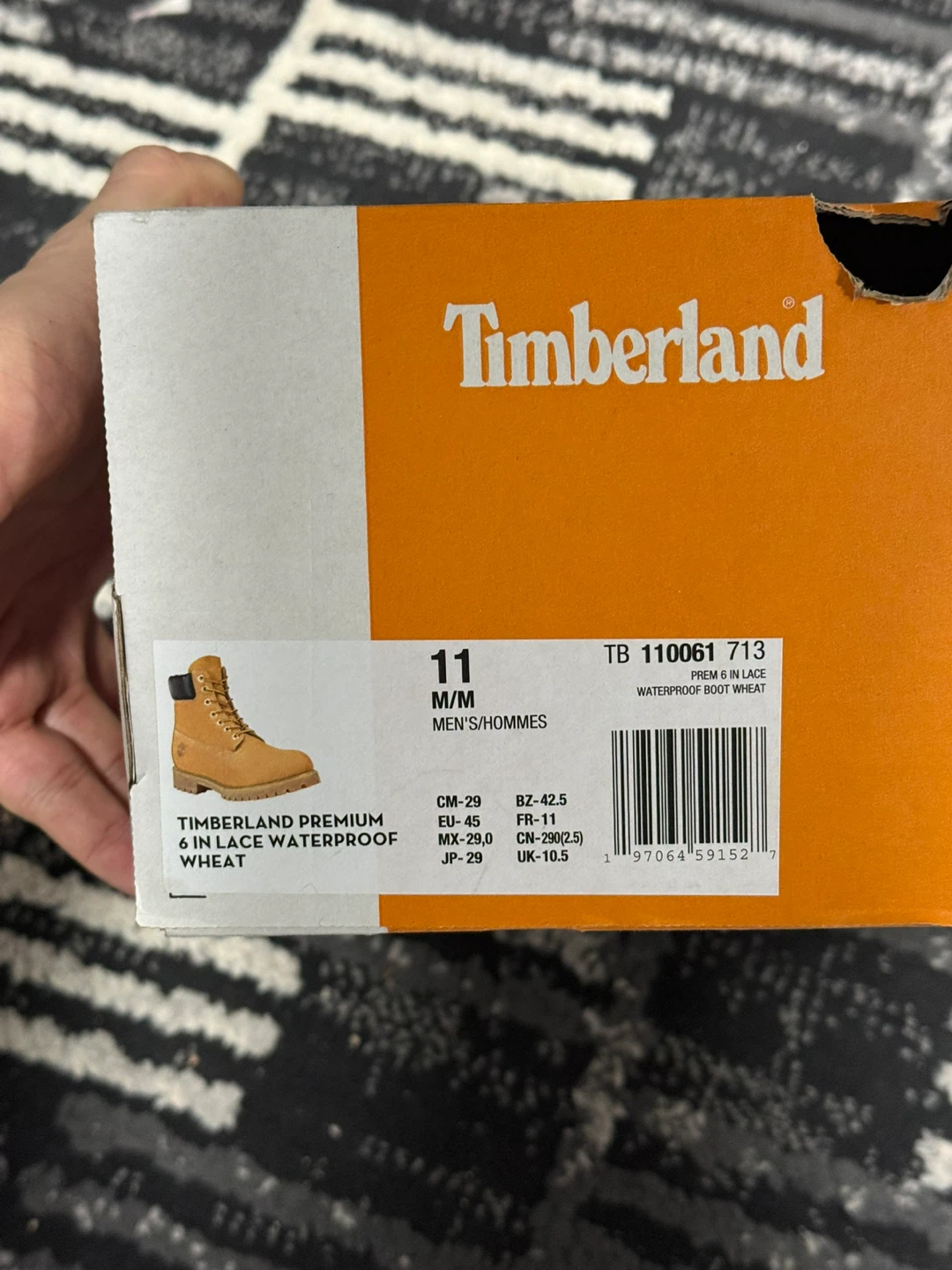 Timberland 6 Inch Premium Boot 'Wheat' Size 11 - photo 3