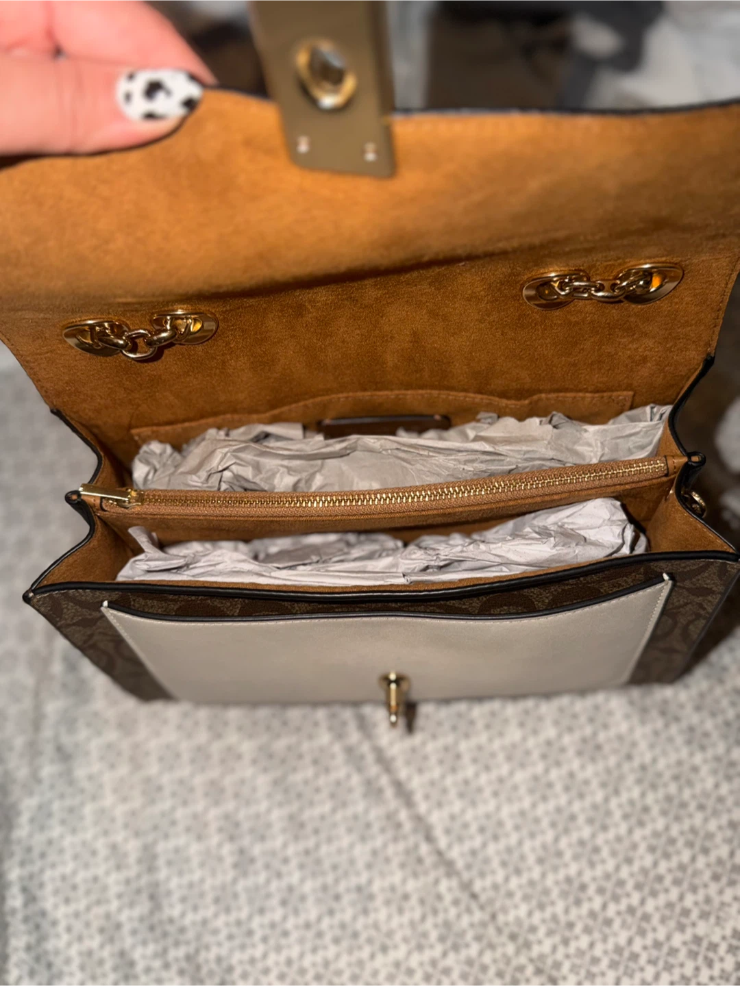 Coach Lane shoulder bag - brown signature canvas - photo 5