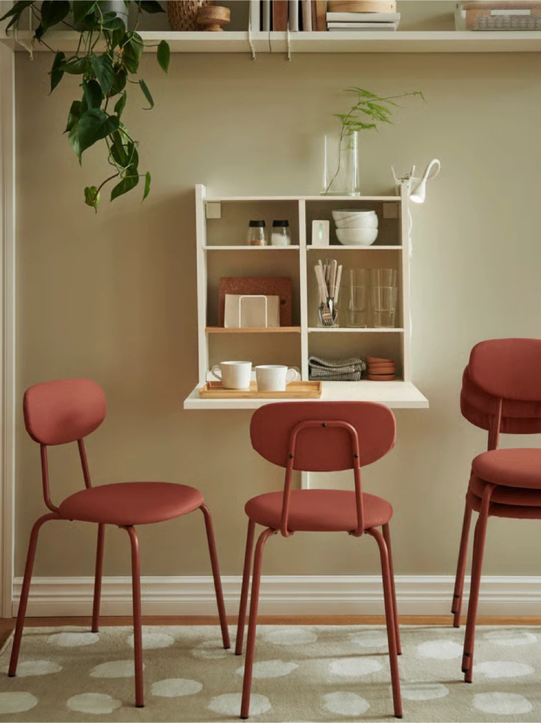New IKEA ÖSTANÖ Chair - Red Orange x2 pieces, $15 each