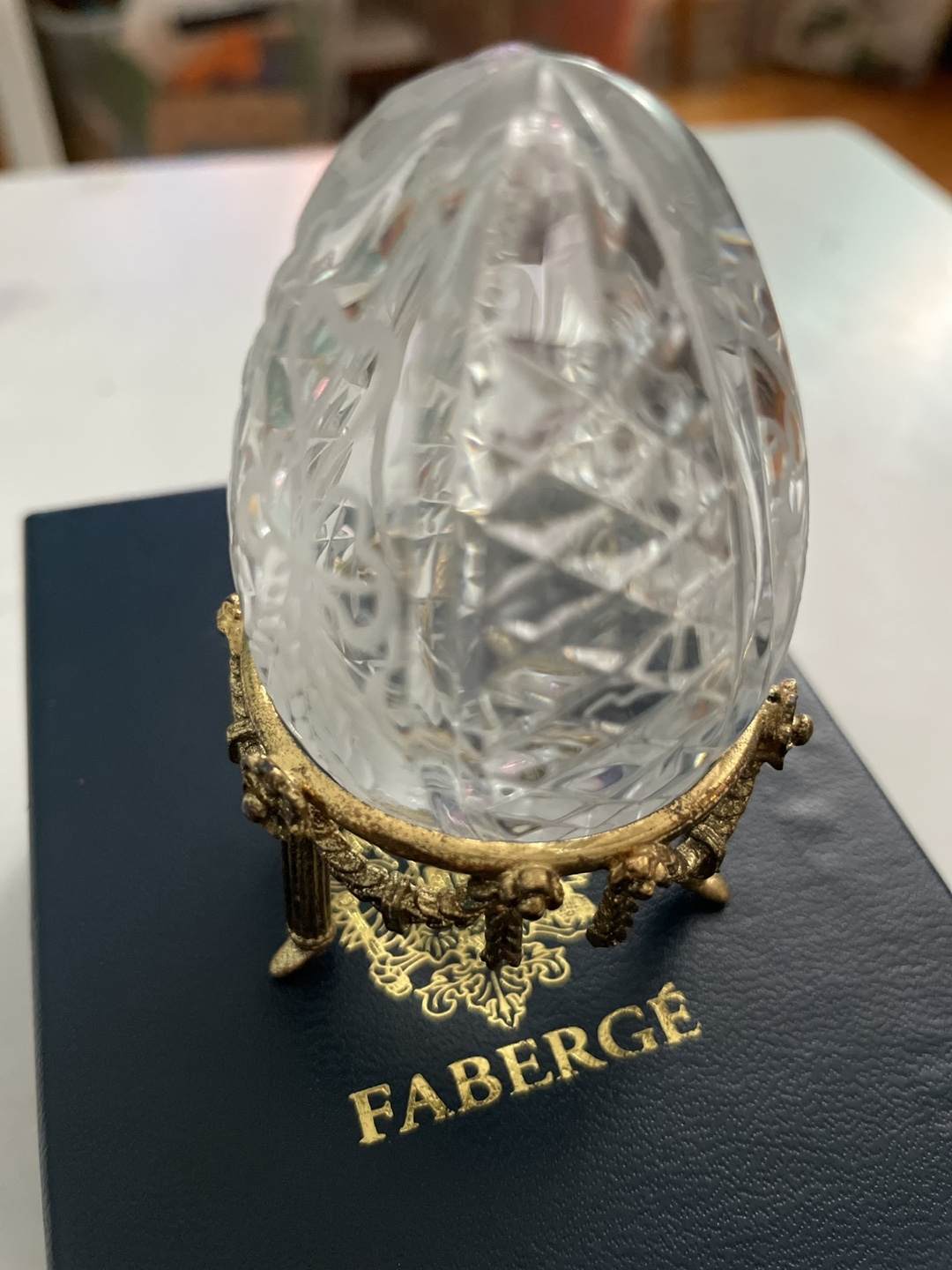 Fabergé Crystal Egg with Stand