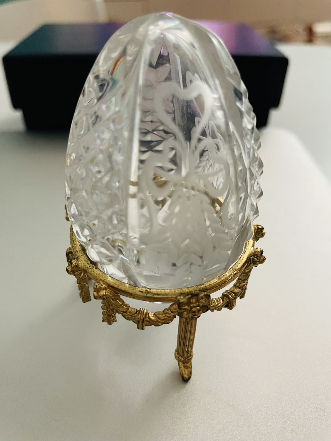Fabergé Crystal Egg with Stand - photo 3