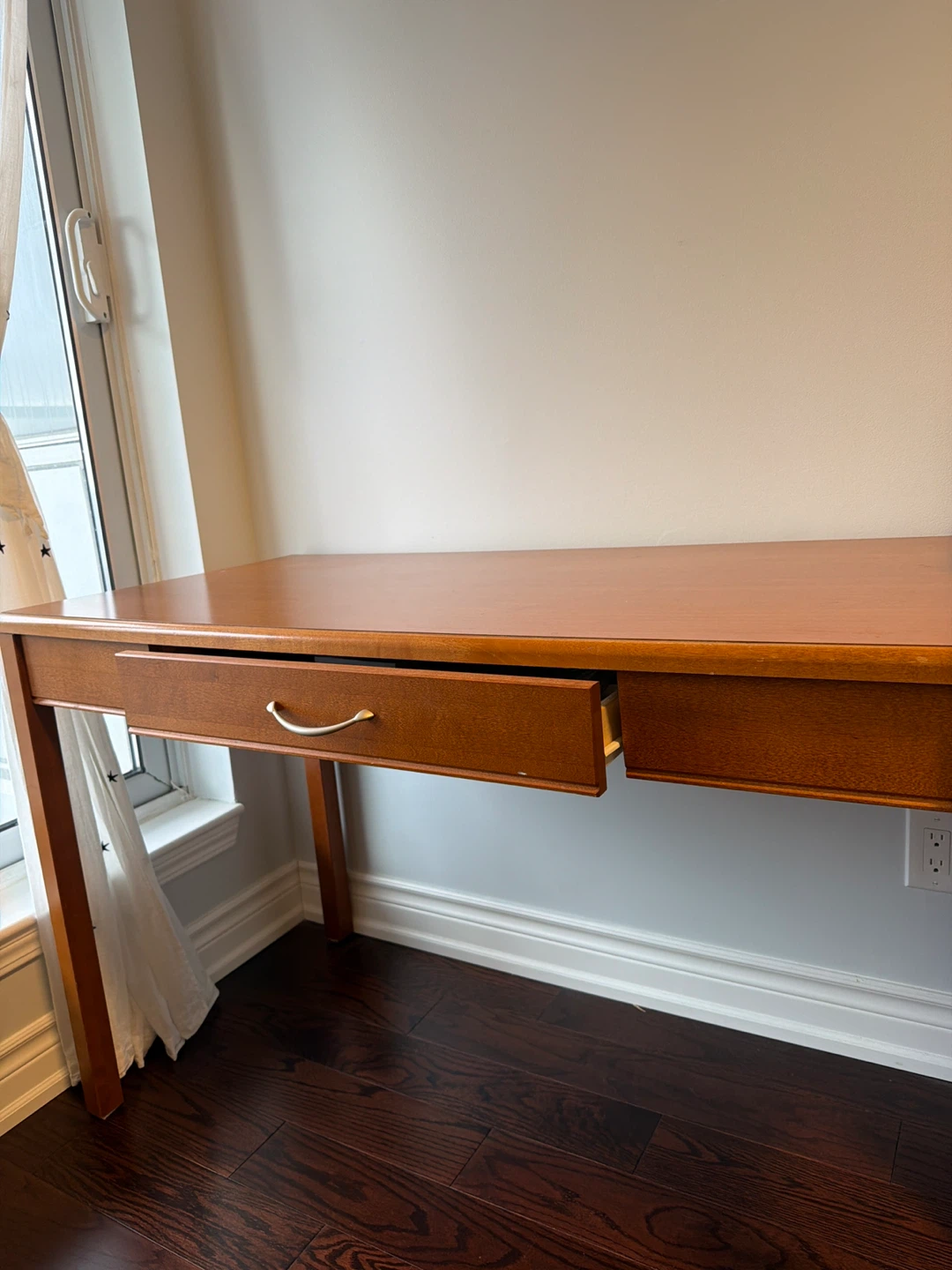 Wooden Desk with Drawers - photo 2
