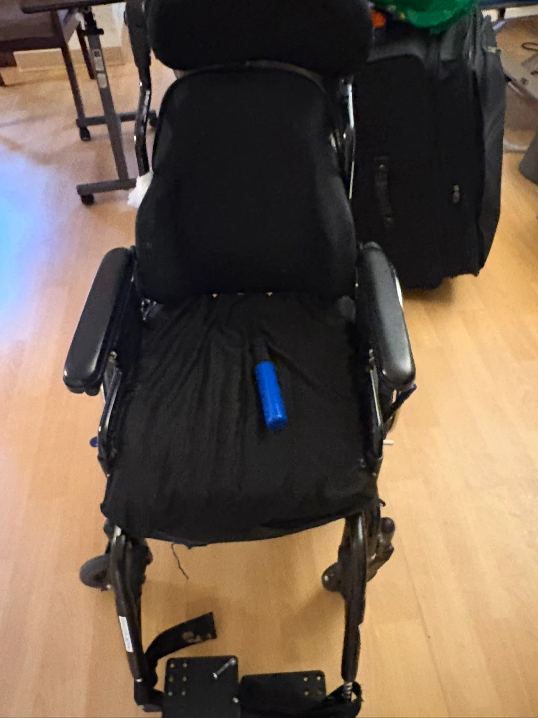 Black tilted Wheelchair