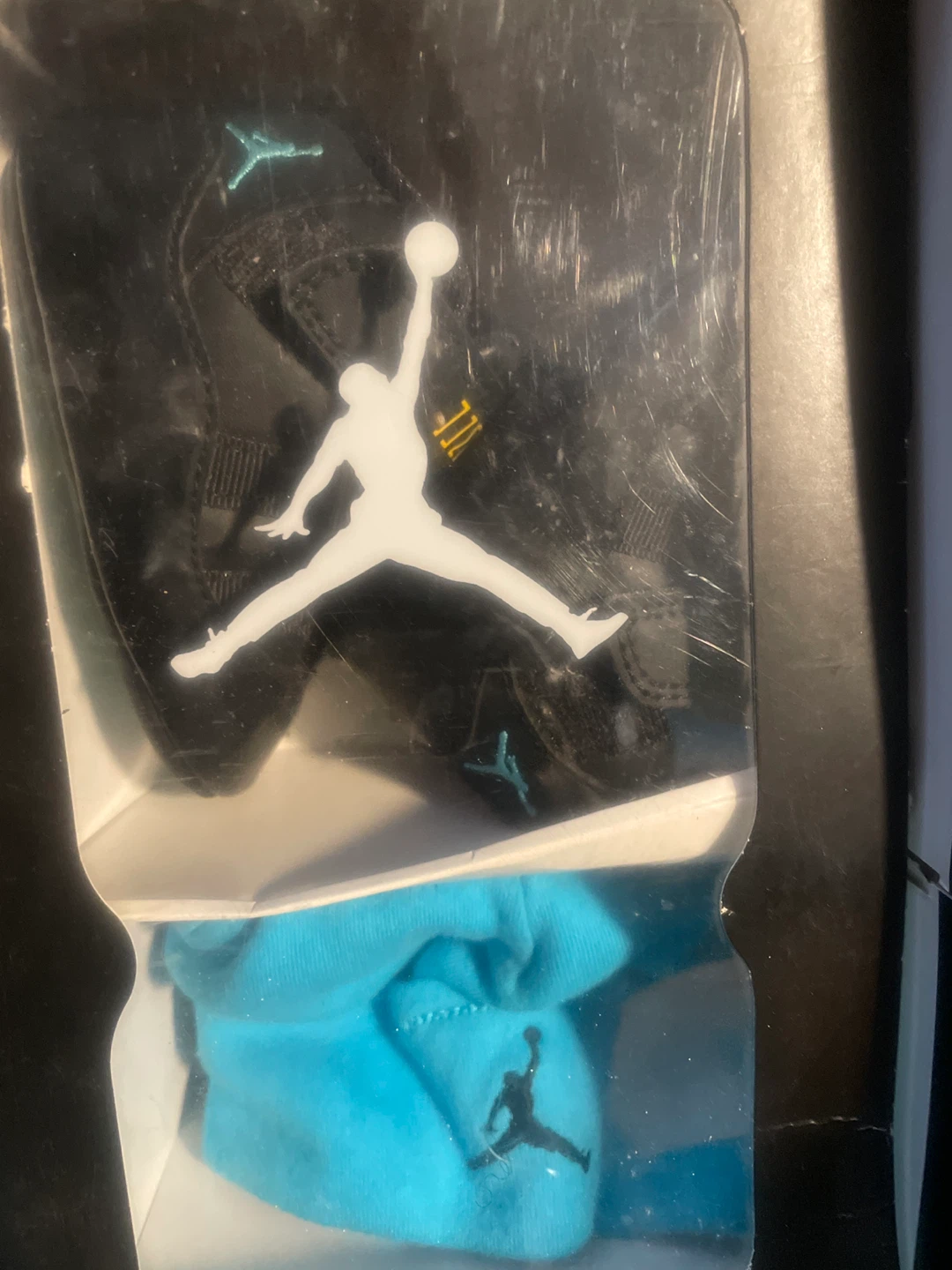 Jordan 11 Retro Little Flex TD - Black/Aqua