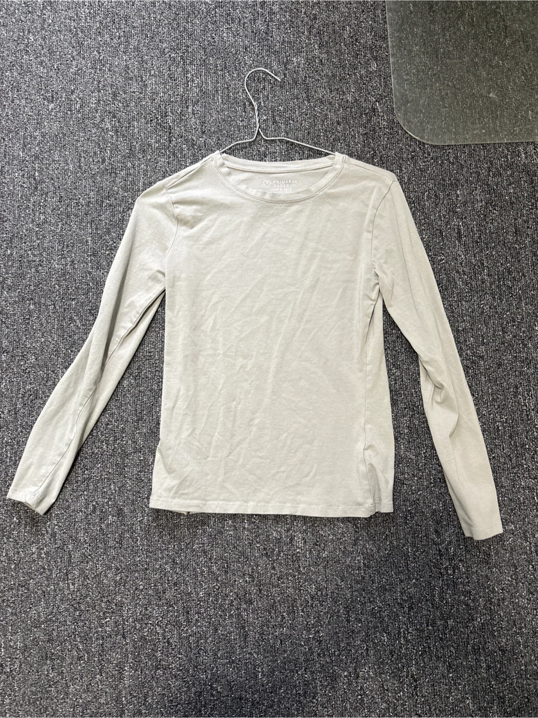 Grey Long Sleeve Top- XS