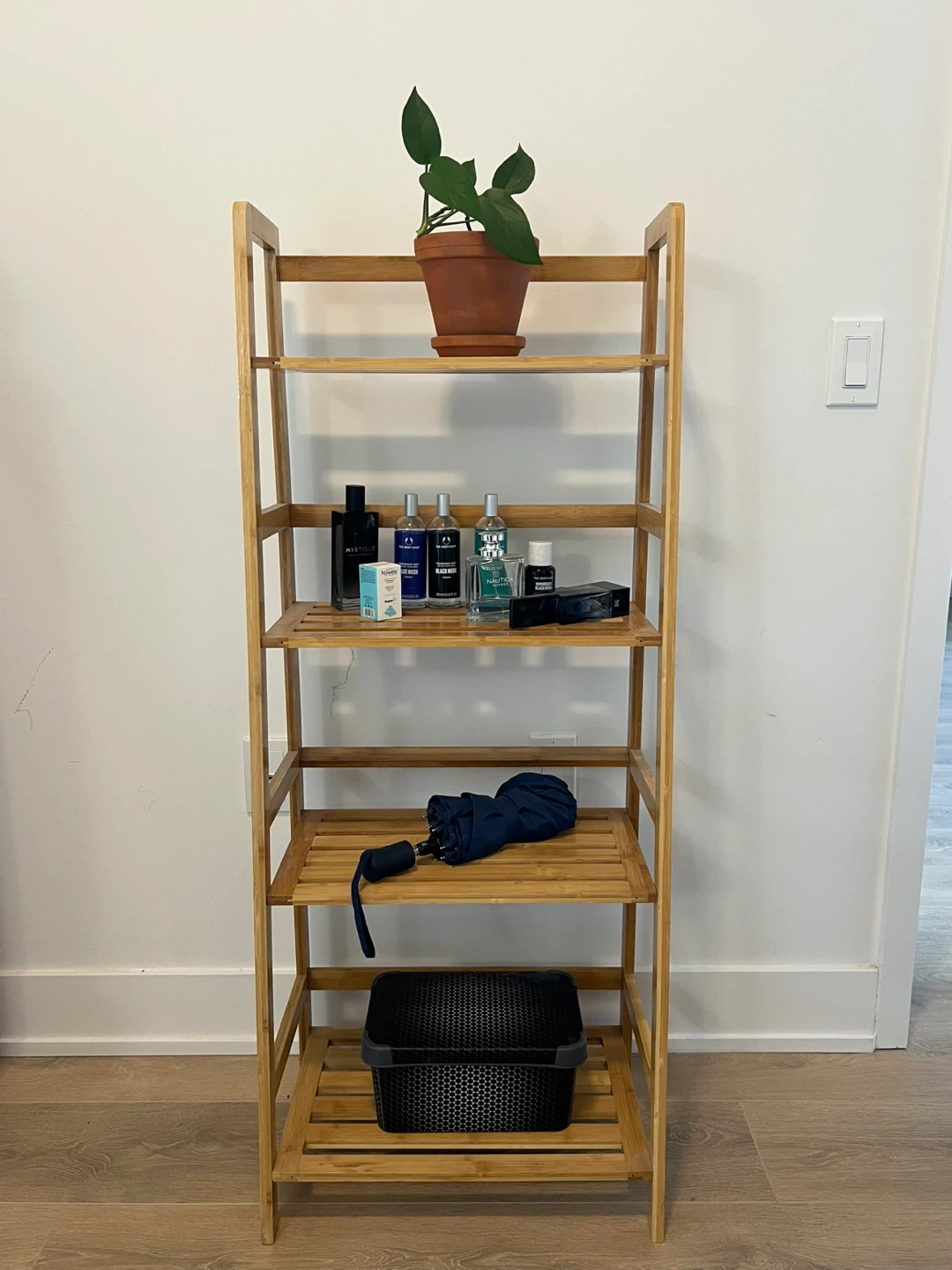 Bamboo Shelf Rack