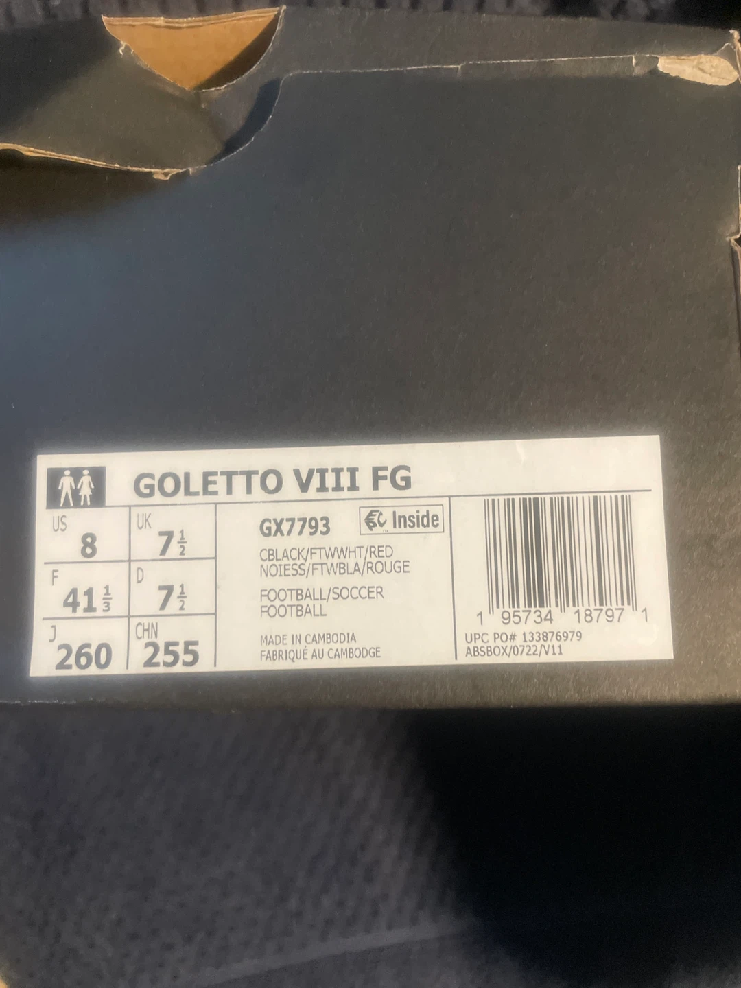 Adidas Goletto VIII FG Soccer Cleats - US Size 8 - photo 4