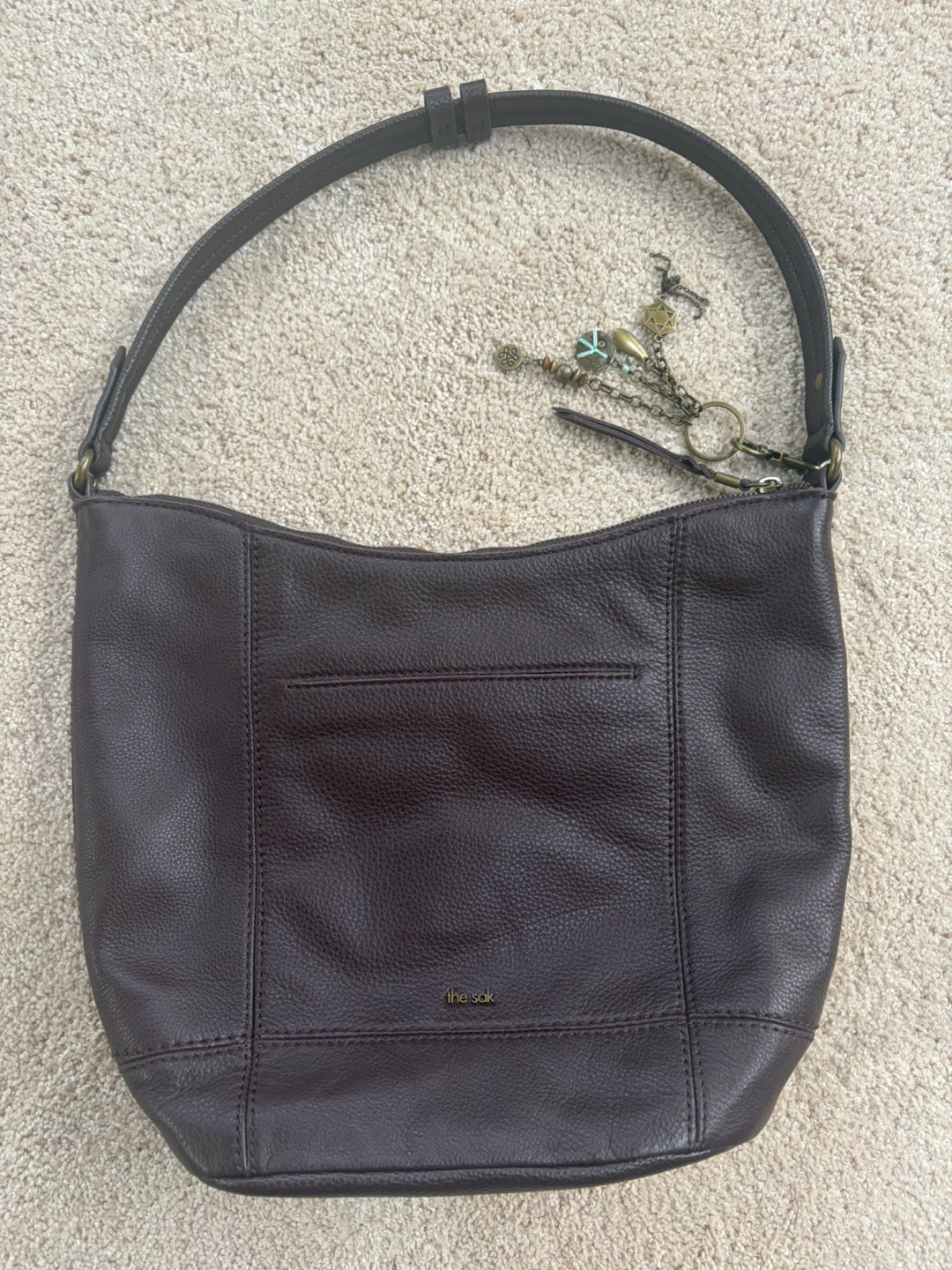 The Sak Genuine Leather Shoulder Bag – Brown