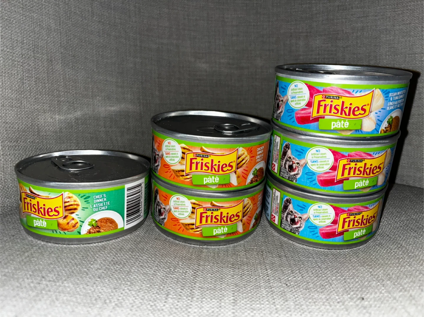 Friskies Cat Food Pate (6 cans)