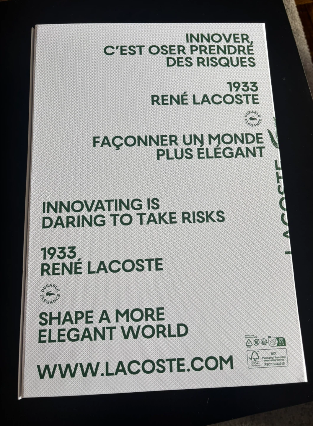 Lacoste Gift Bag & Box - photo 4