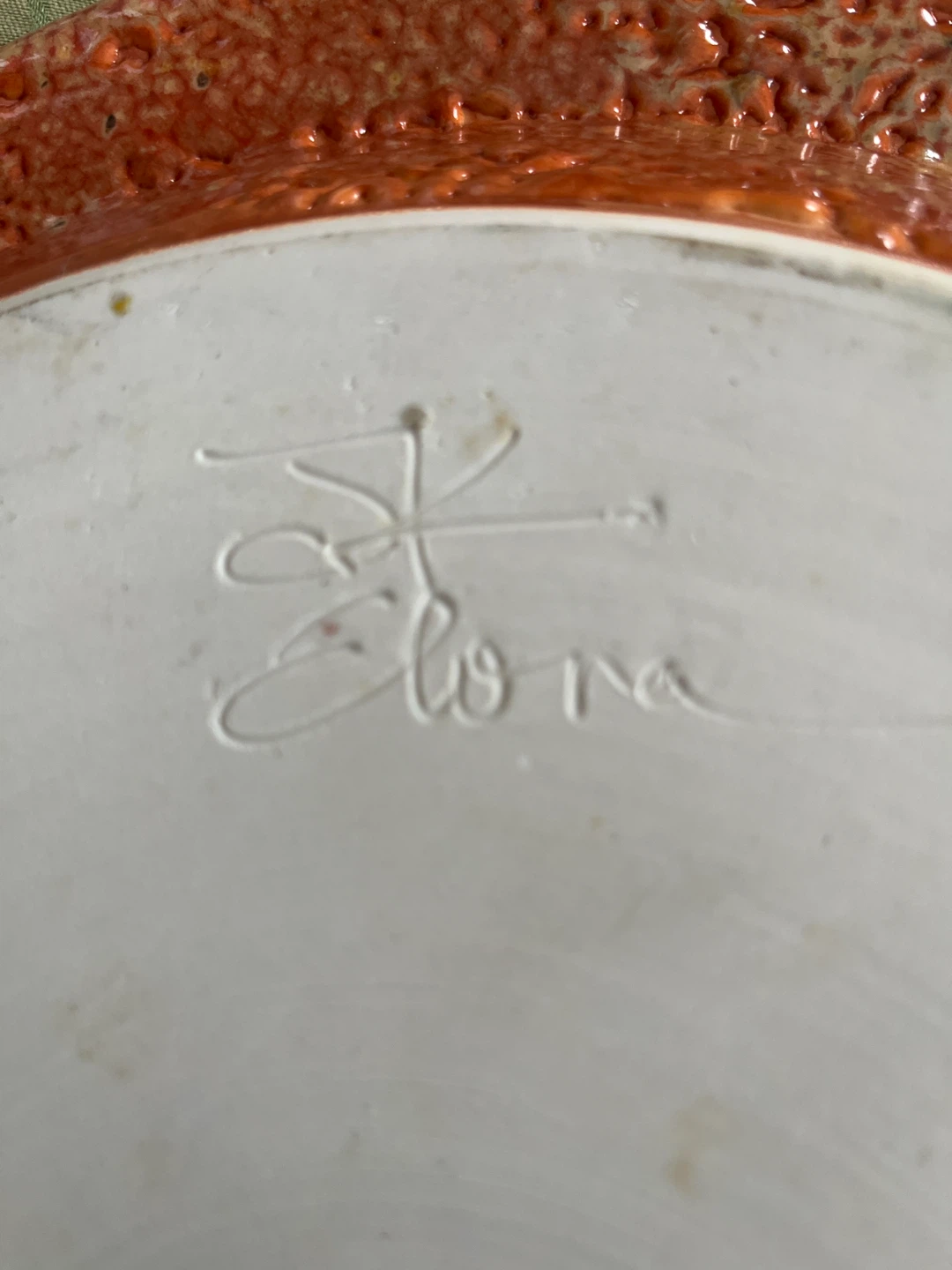Handmade PIER 1 Ceramic Plate by Elora - photo 3