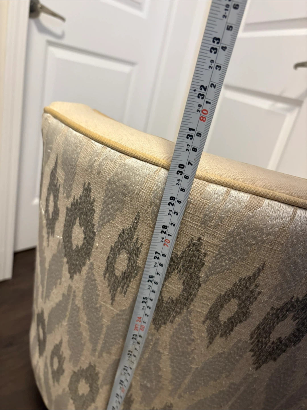 Upholstered Accent Chair - Beige - photo 3
