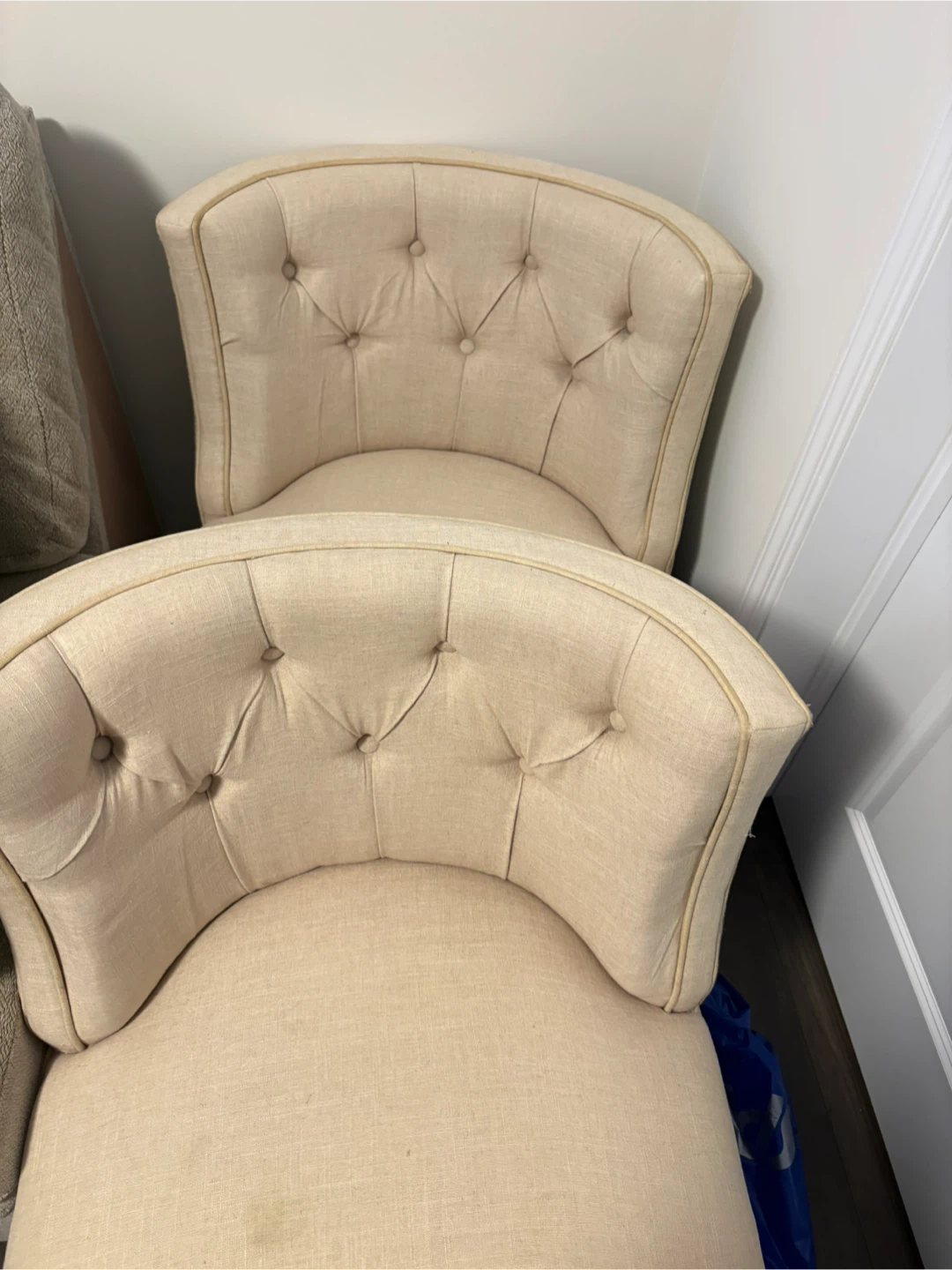 Upholstered Accent Chair - Beige