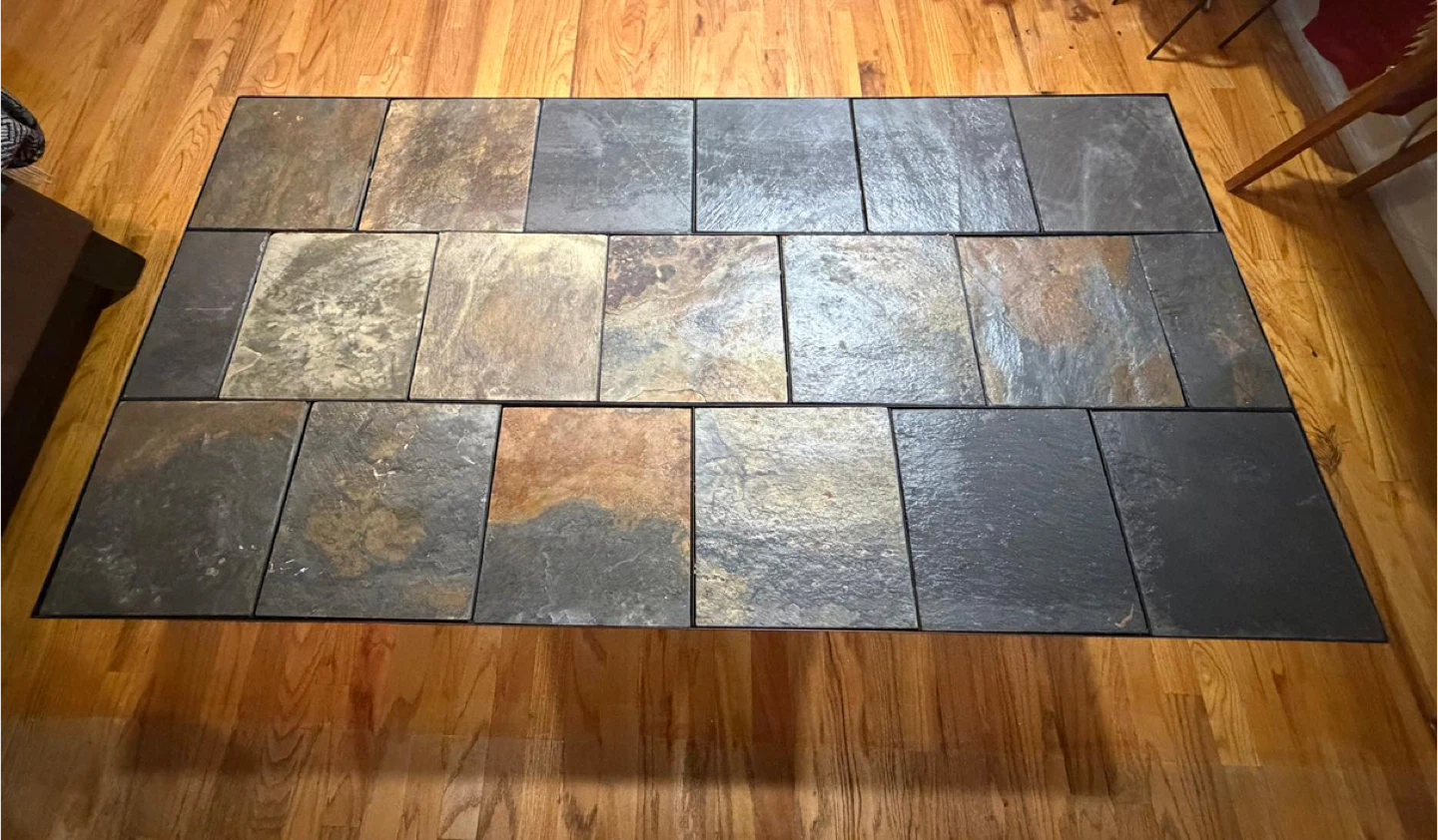 Slate Tile Coffee Table