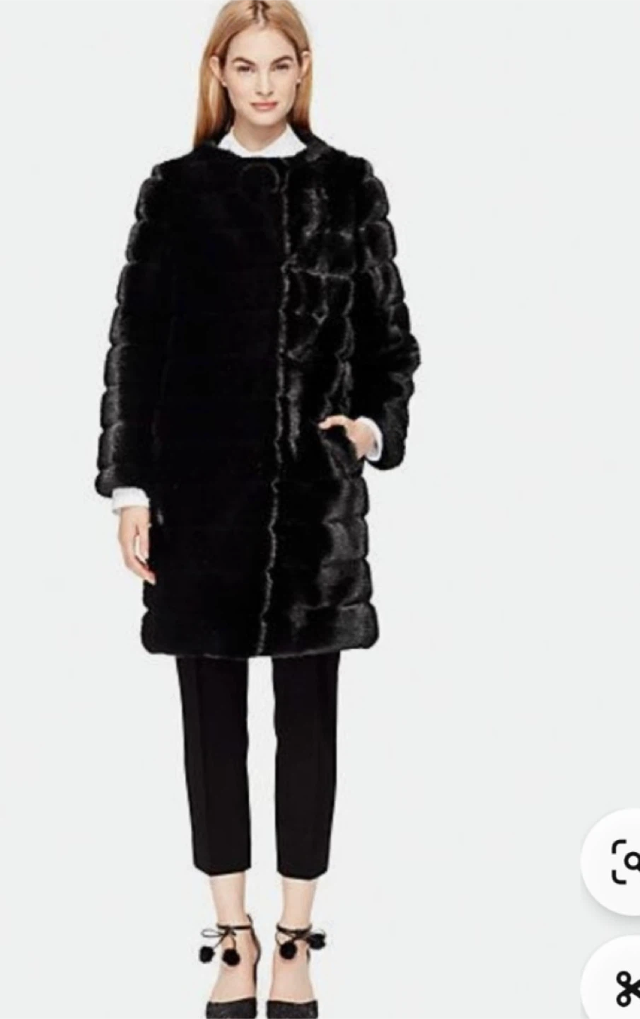 Kate Spade faux fur black jacket - photo 3