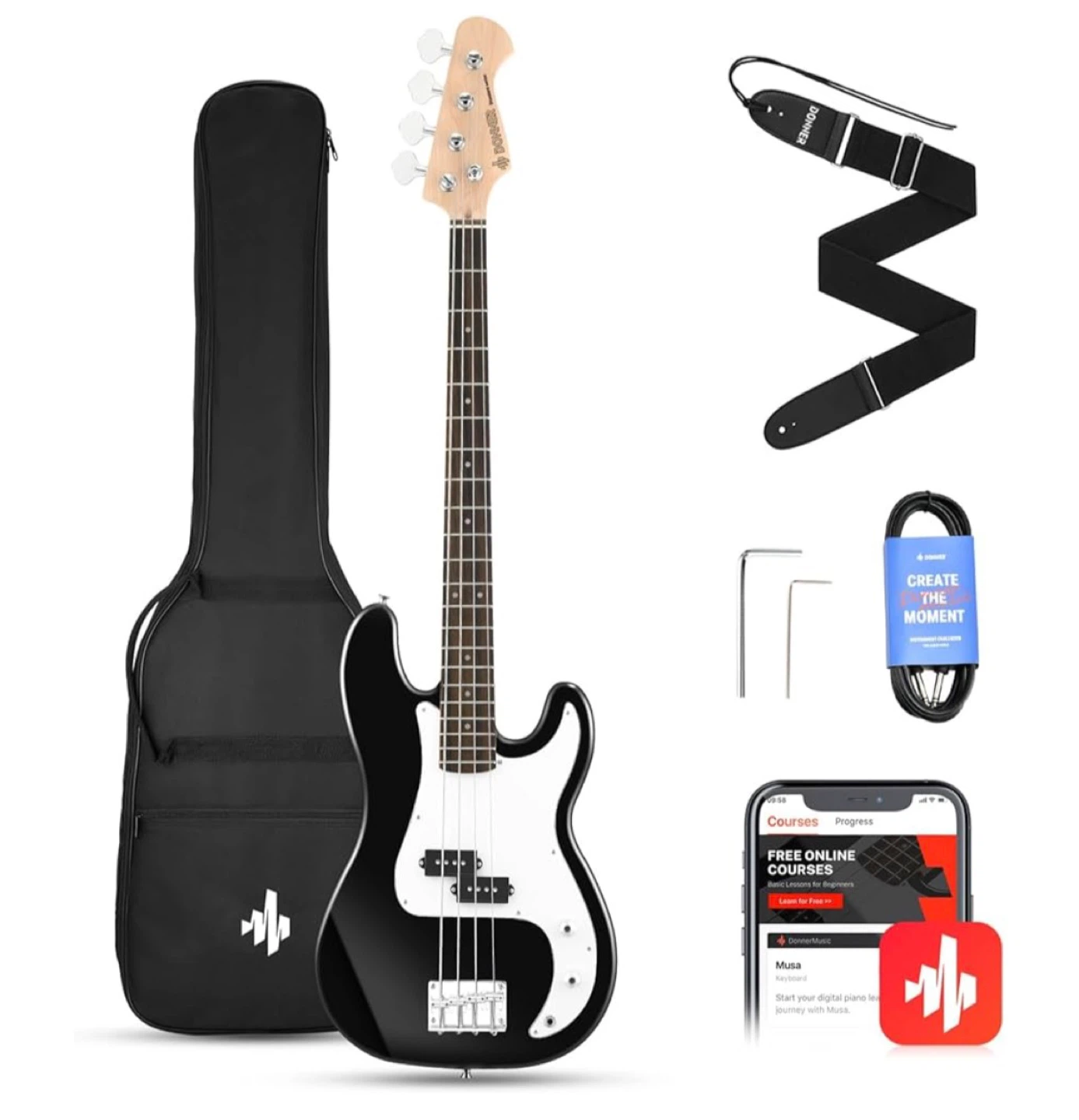 Donner Standard Series Electric Bass Guitar