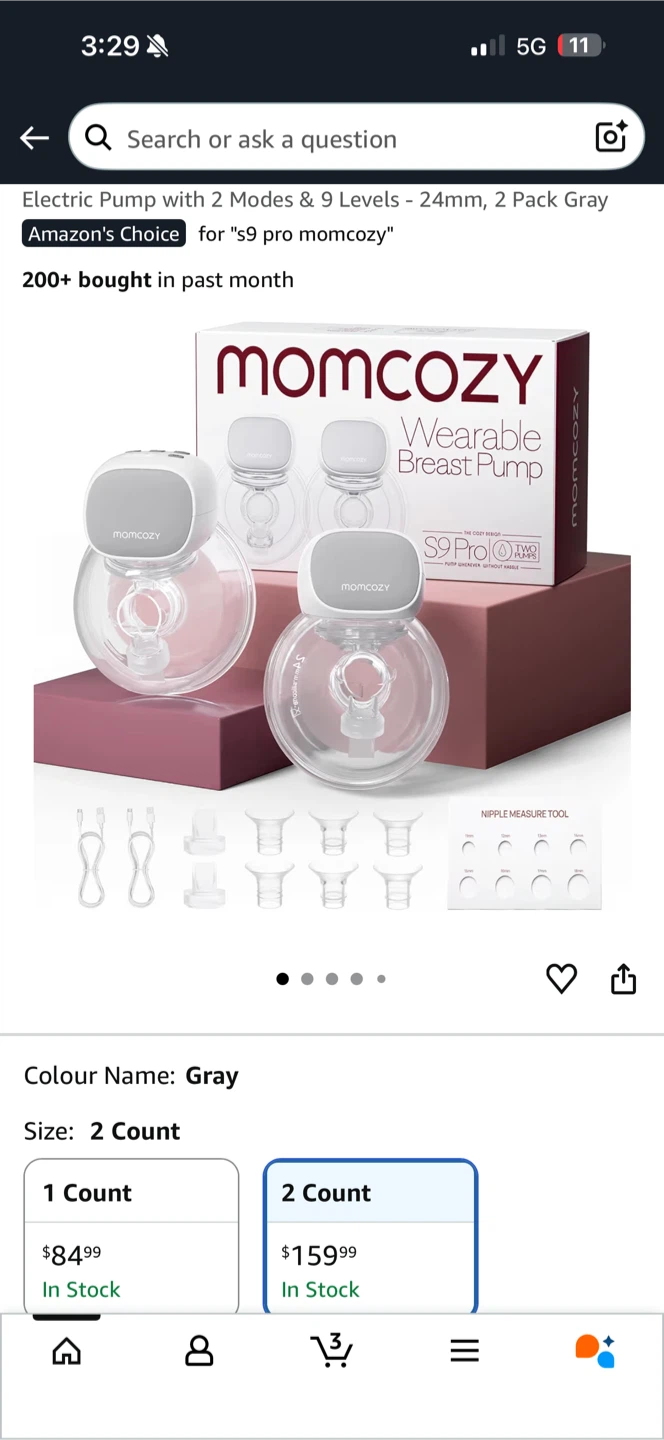 Momcozy S9 Pro Wearable Breast Pump - 2 Count - photo 2