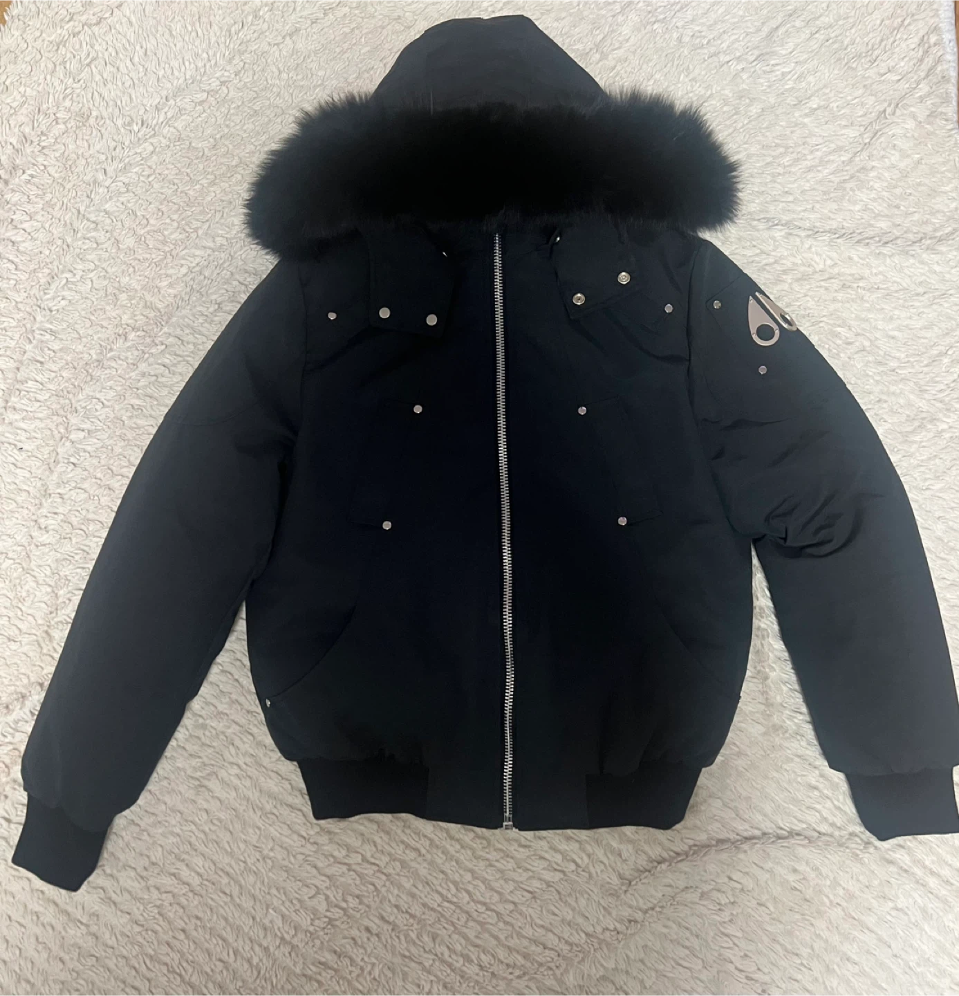 Moose knuckle Black Ballistic Bomber Jacket