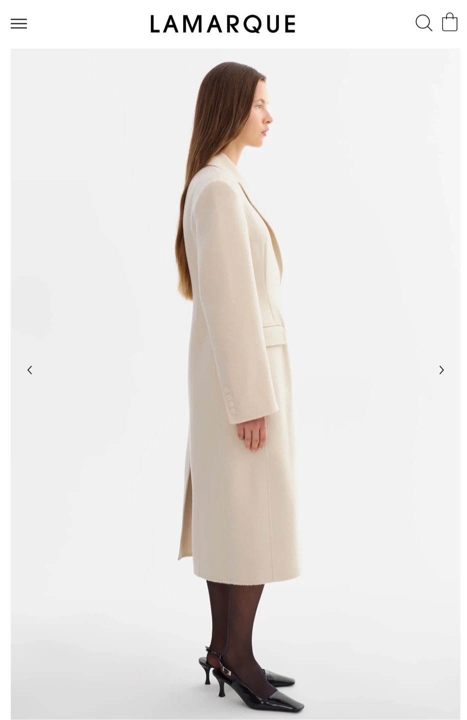 Lamarque Cynda Hourglass Wool Coat - photo 2
