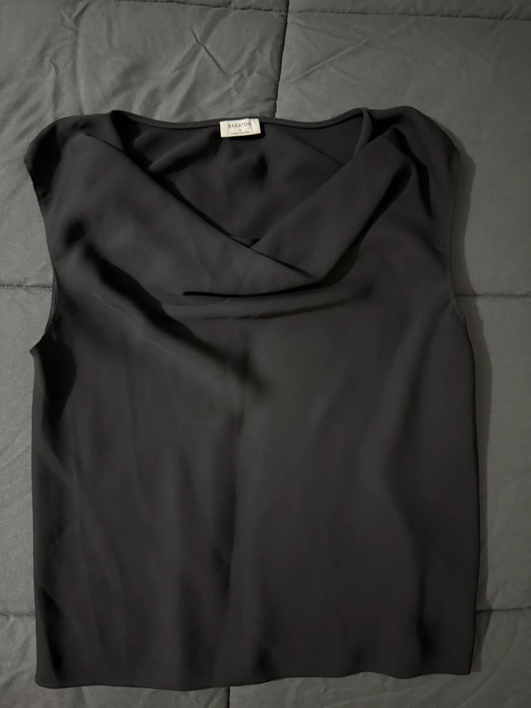 Babaton Cosmopolitan Blouse - Matte Satin Cowlneck - photo 4