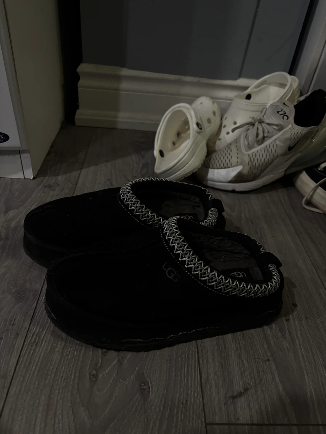 UGG Black Suede Slippers