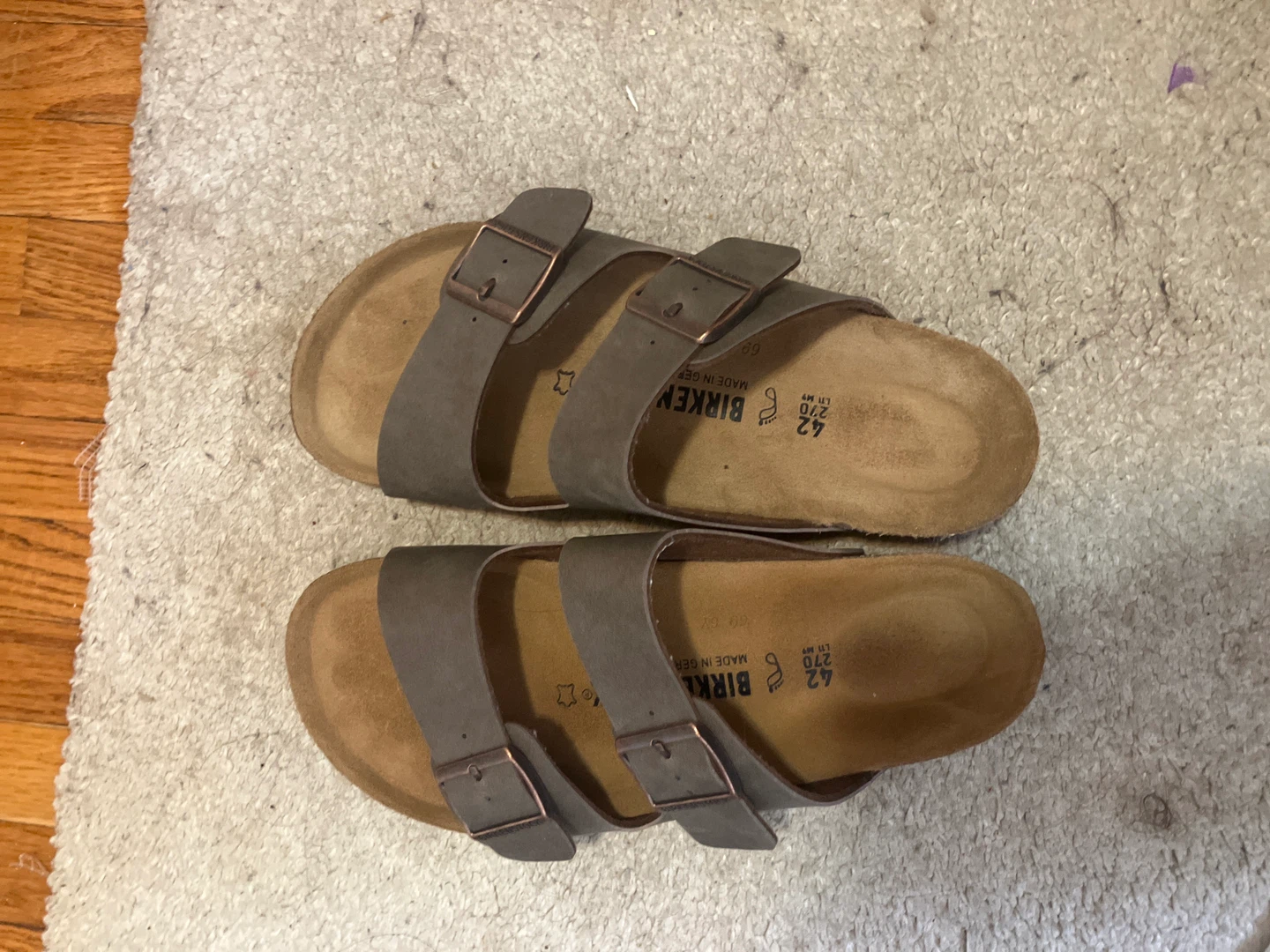 Birkenstock Arizona Sandals, Size 42