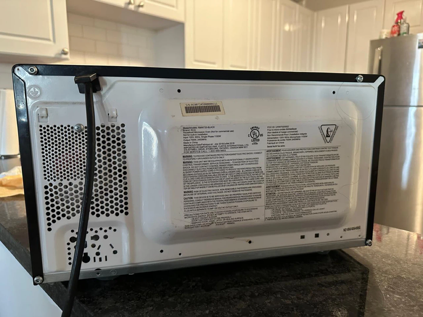 RCA Microwave - Black - photo 3