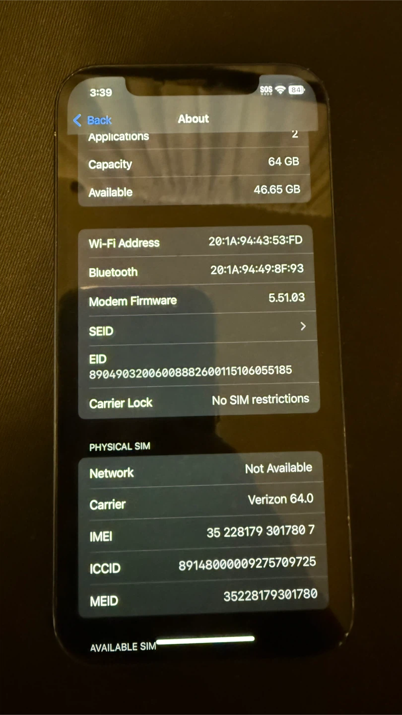 iPhone 12 64GB Blue - 94% Battery - photo 3