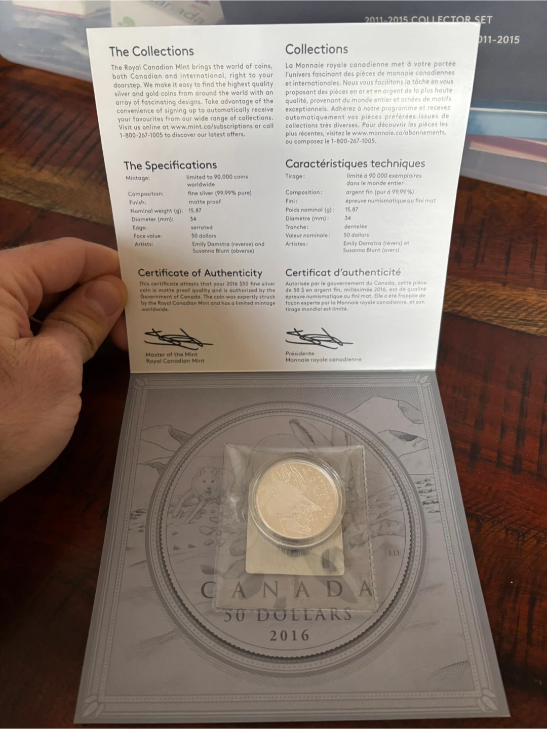 Royal Canadian Mint $50 Coin - 2016 - photo 2
