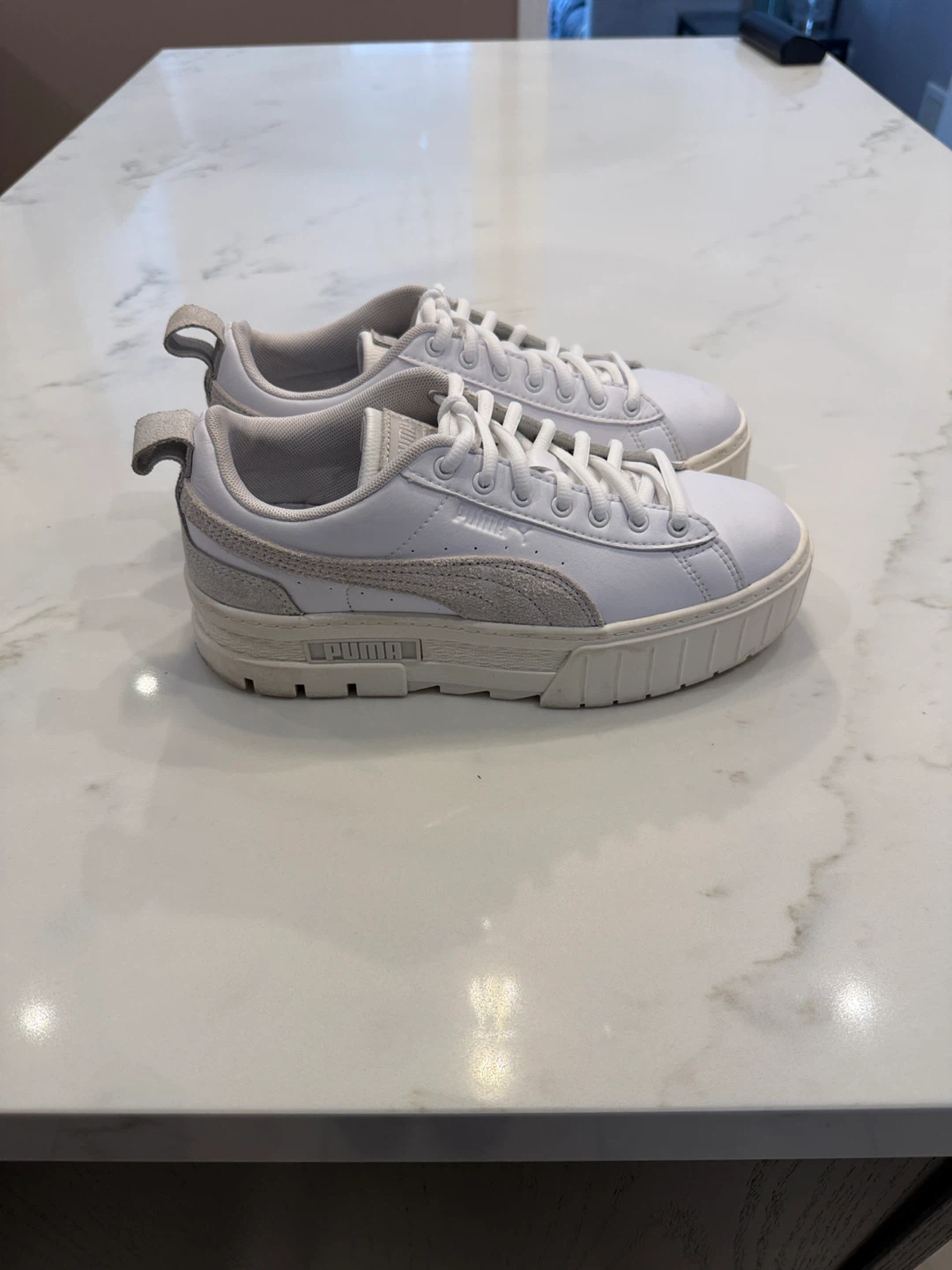 Puma Mayze Platform Sneakers - White - photo 4