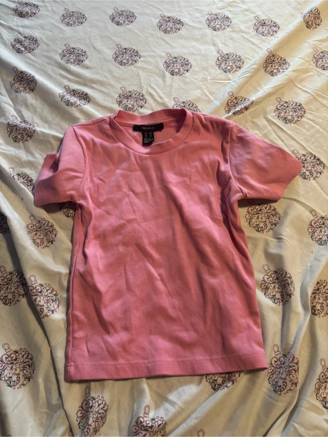 Forever 21 Pink T-Shirt - Size XS