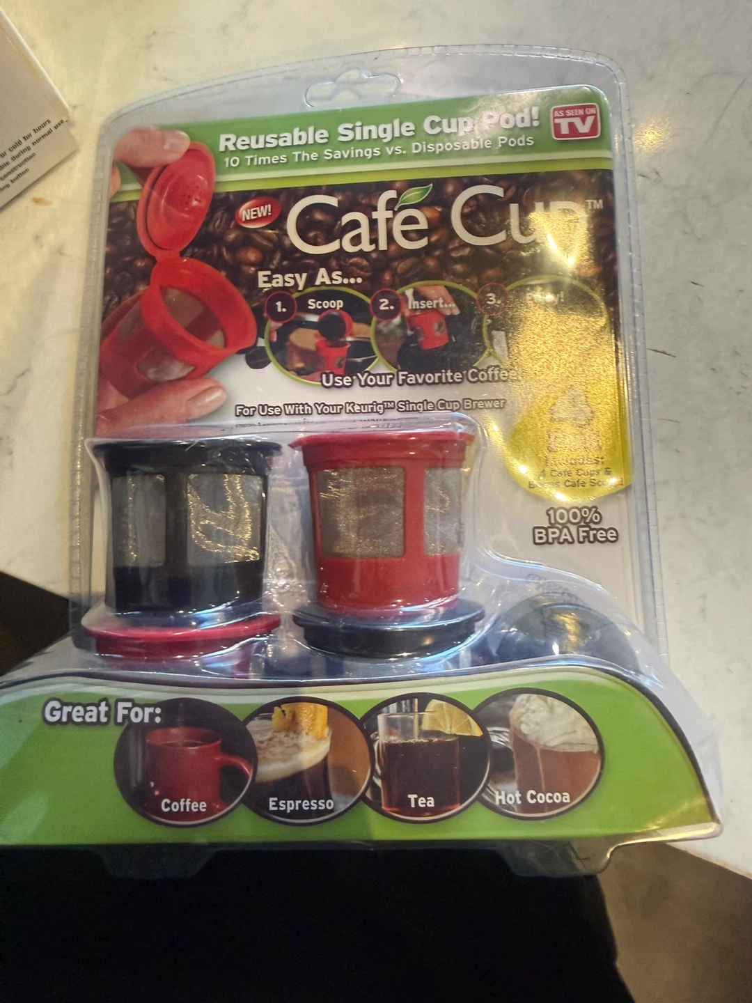 Cafe Cup Reusable Single Cup Pod - New!
