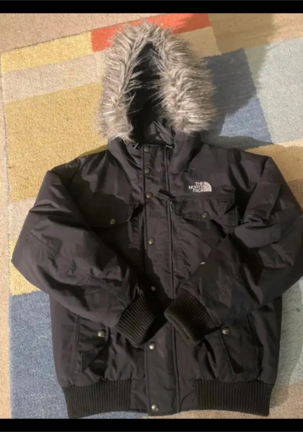 The North Face Black Winter Bomber Jacket - Medium