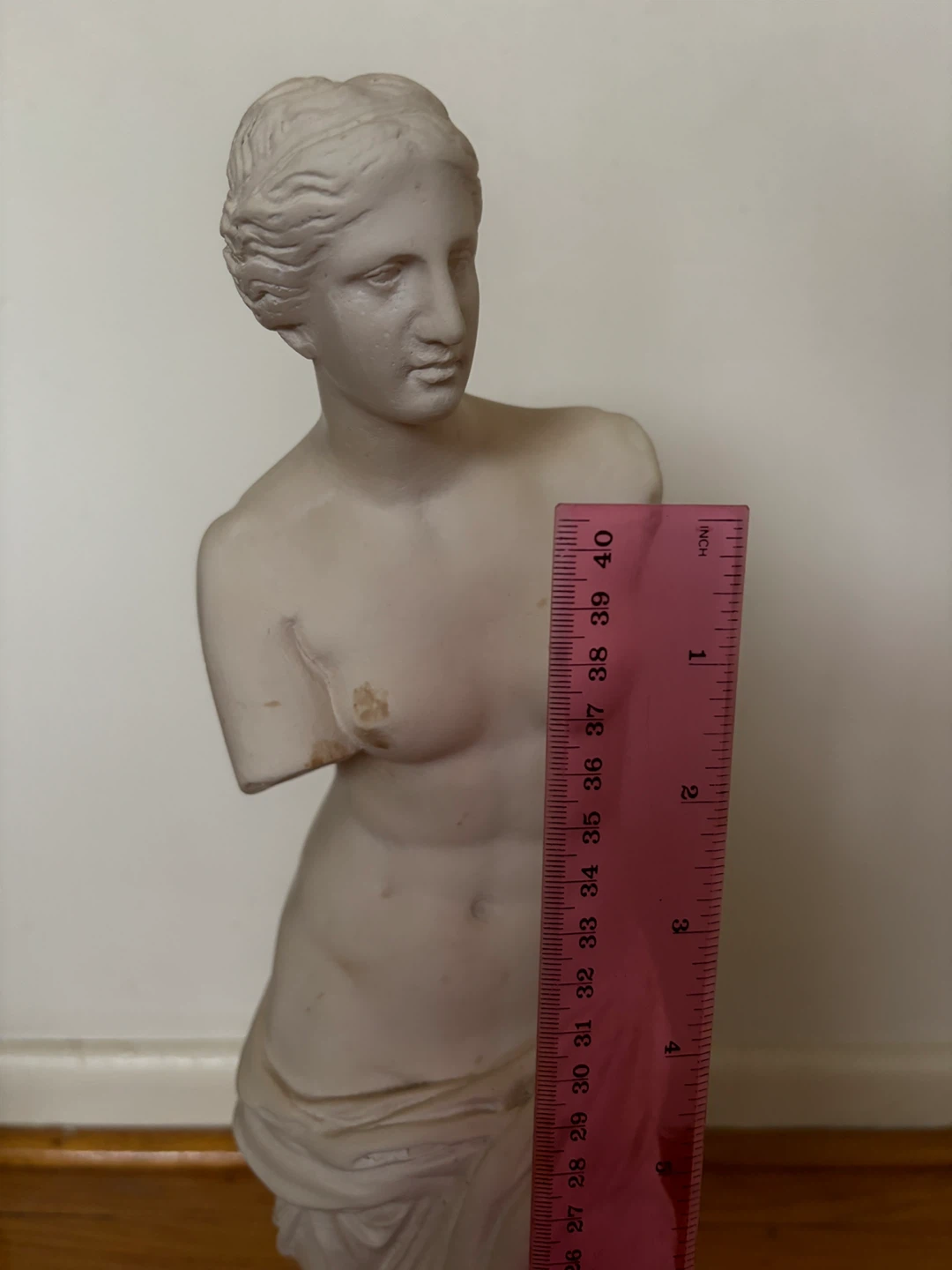 Vintage 19” Plaster Venus de Milo Statue - 49cm 🧡 - photo 5