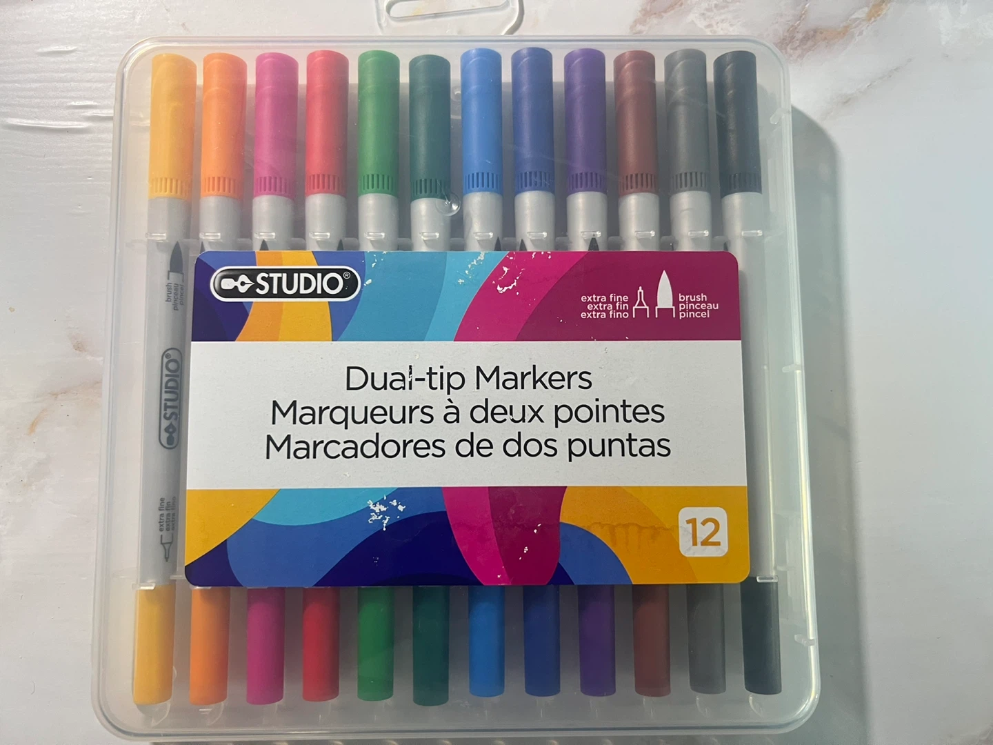 New DC Studio Dual-tip Markers - 12 Pack