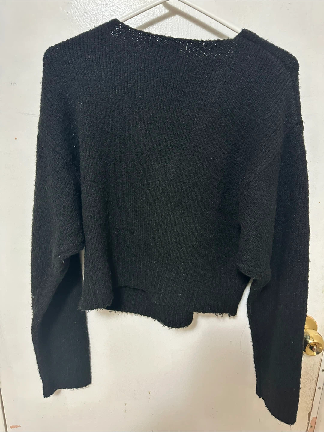 Forever 21 Black Wrap Sweater - Size M - photo 2