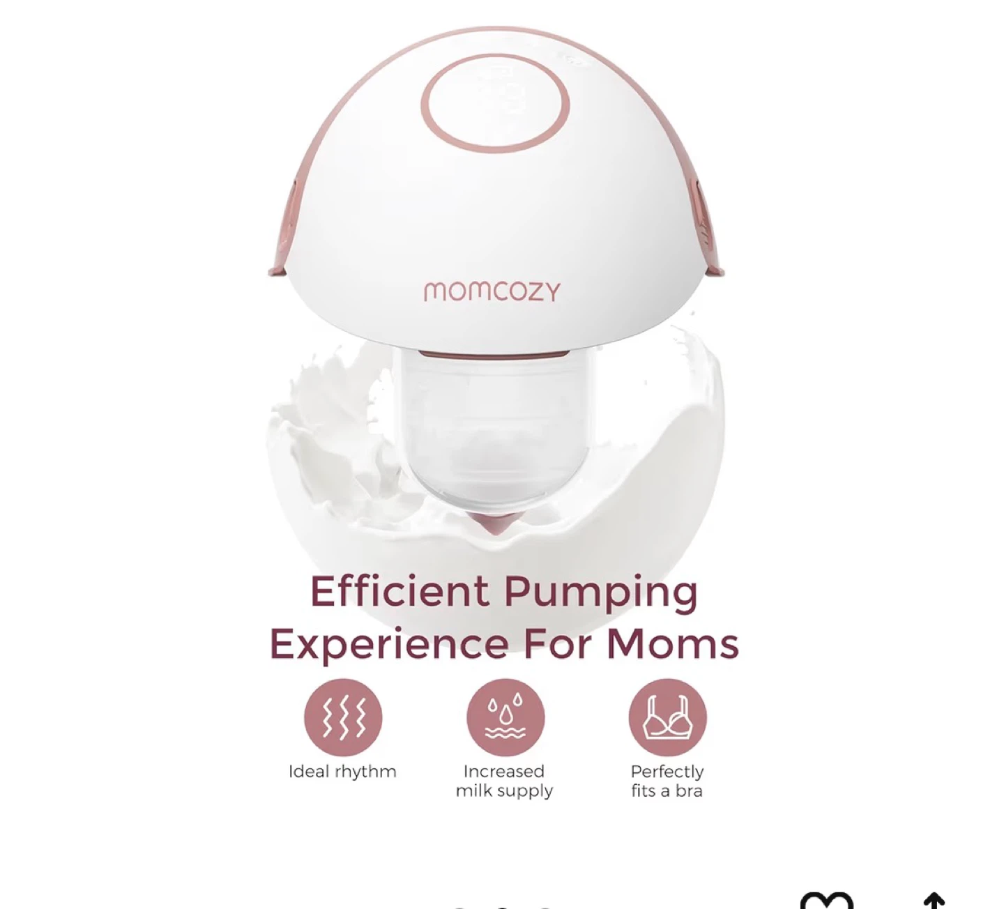 Momcozy Electric Breast Pump Only 1 unit working ! - photo 2