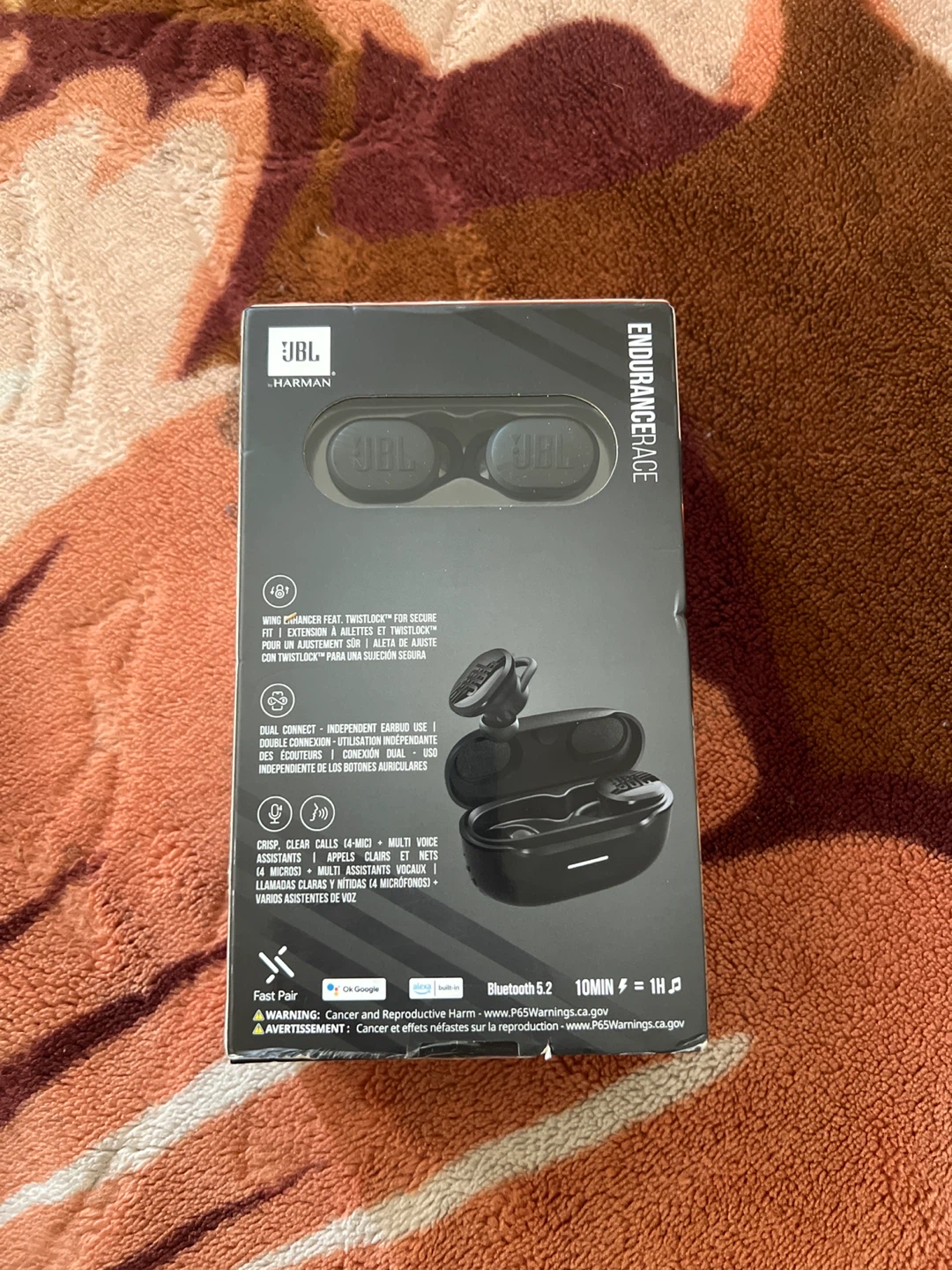 JBL Endurance Race Waterproof Wireless Earbuds - New