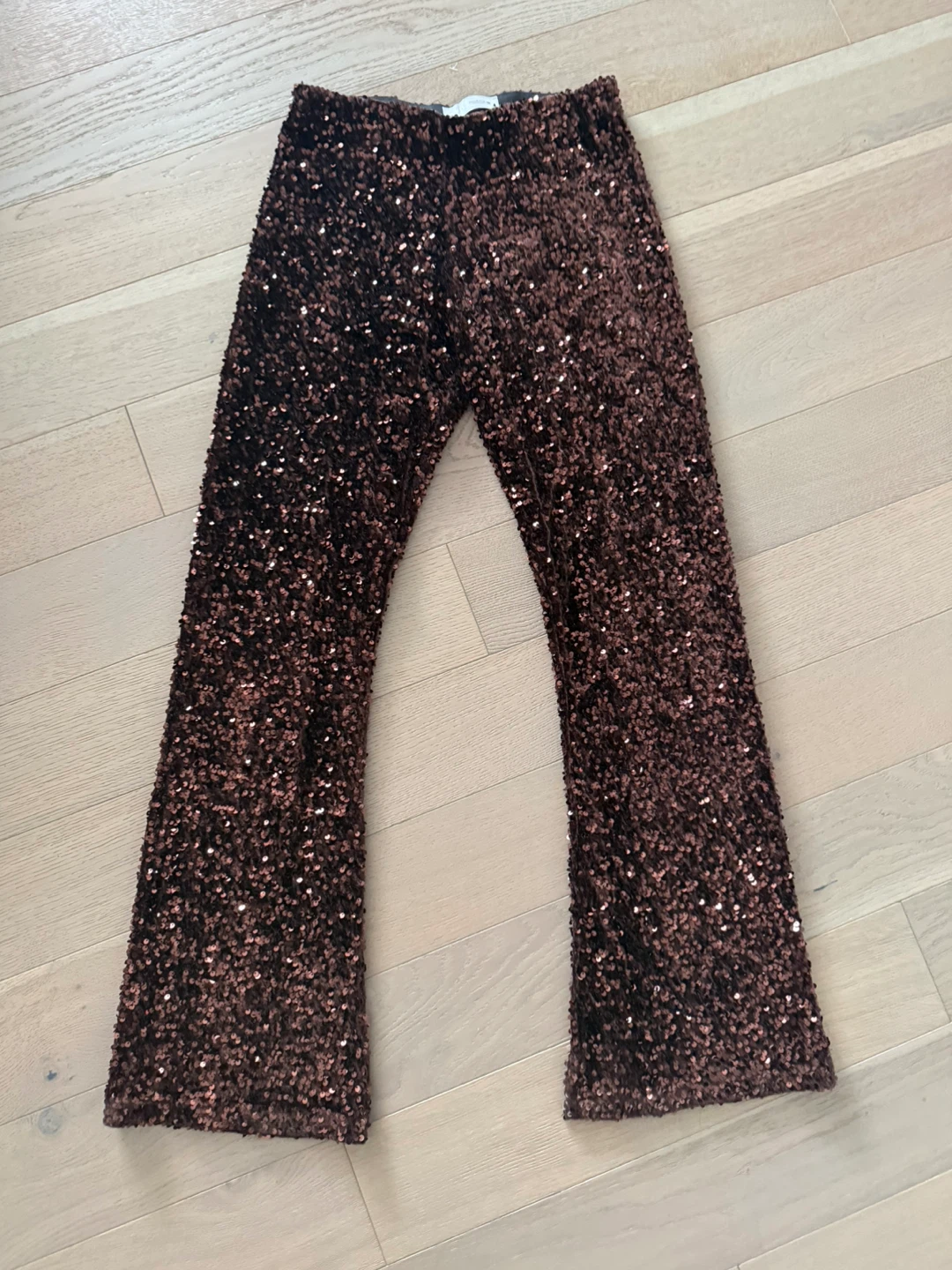 Zara brown sequin pants - woman’s size medium