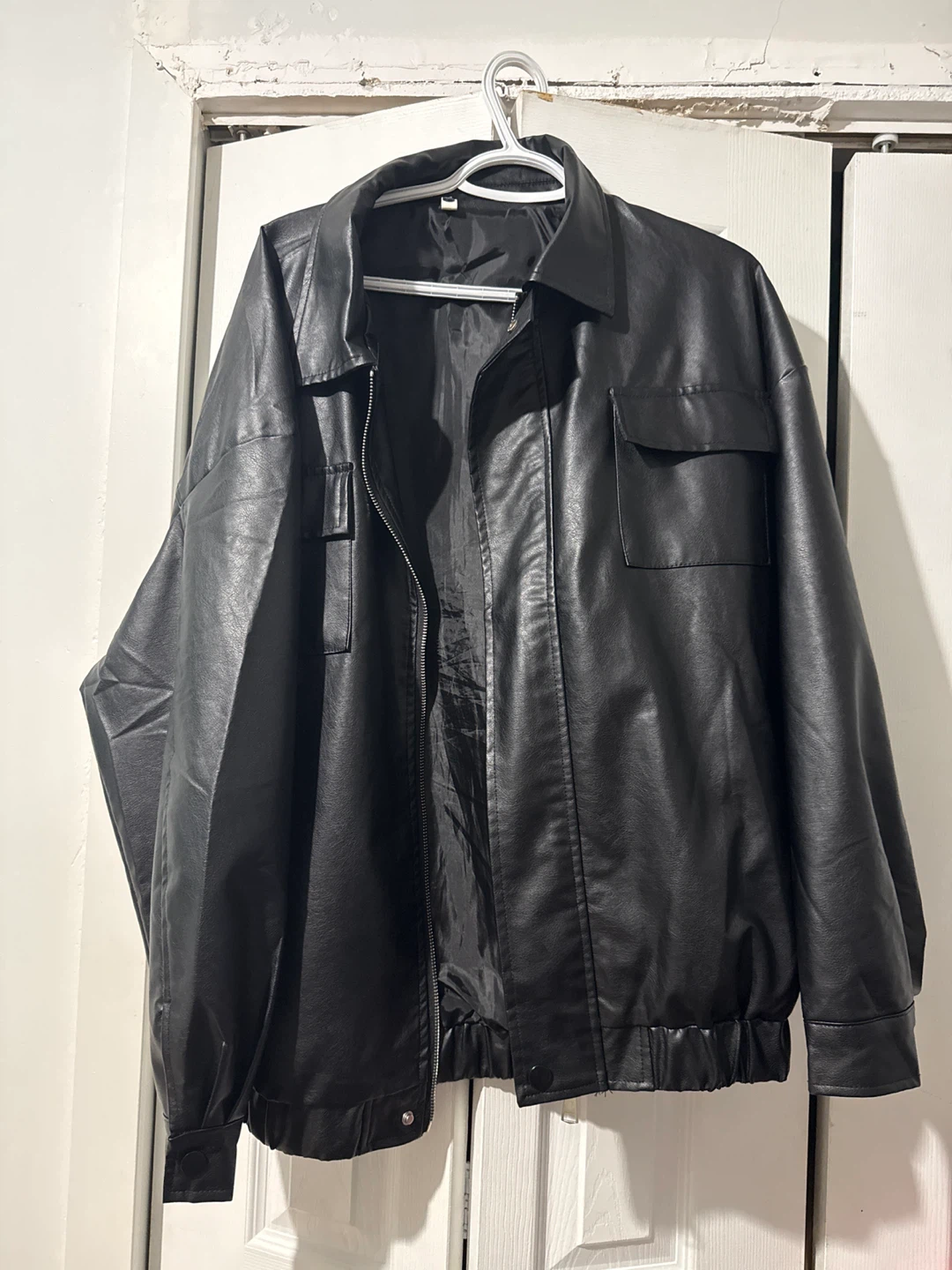 Black Faux Leather Jacket