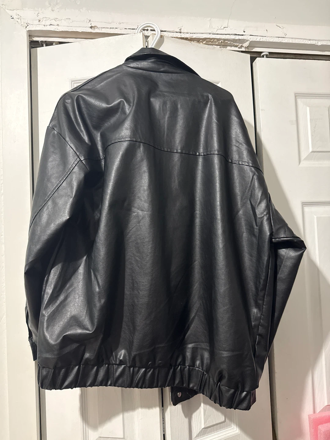 Black Faux Leather Jacket - photo 2