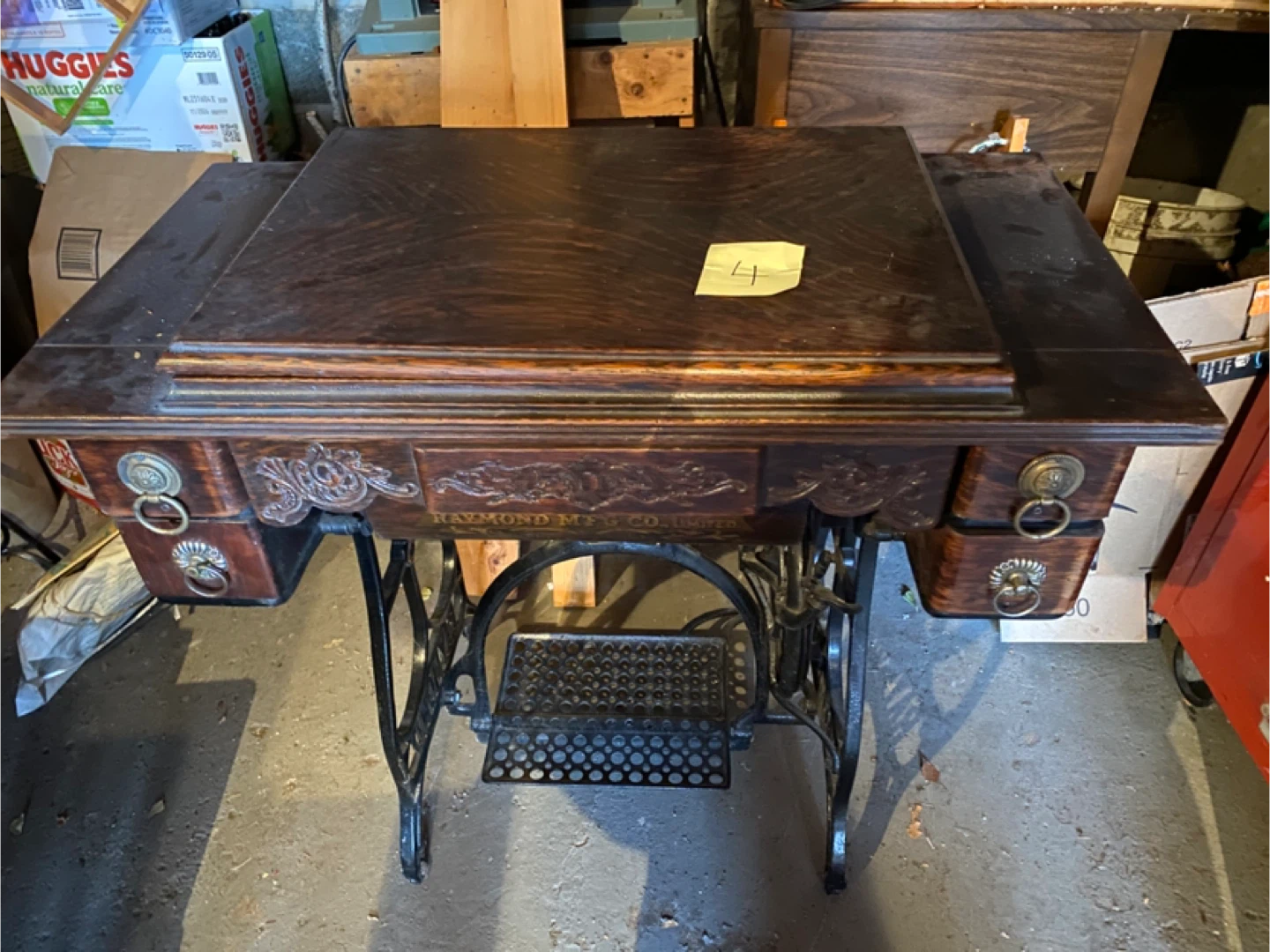 Antique Raymond Sewing Machine