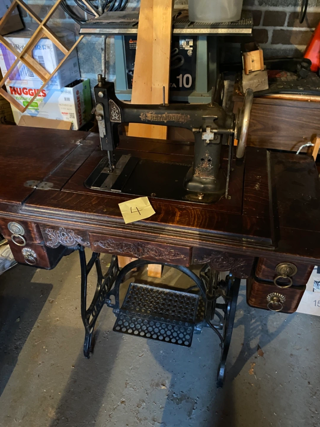 Antique Raymond Sewing Machine - photo 2