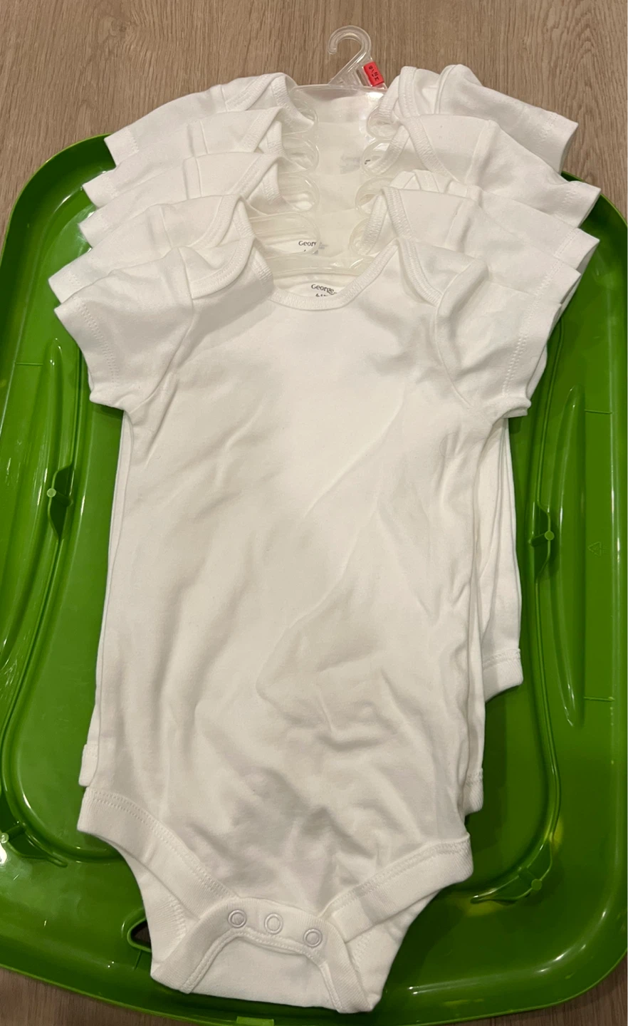 George Baby White Onesies  - New