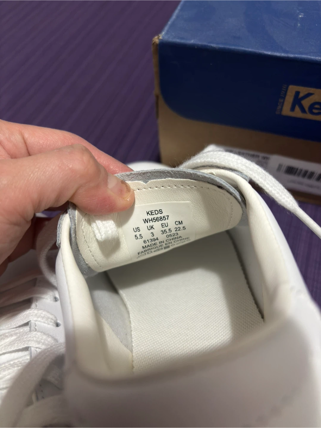 Keds Ace Leather White Sneakers - Size 5.5 - photo 5