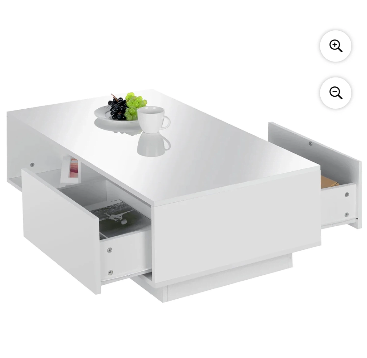 Hommpa White Coffee Table - photo 2