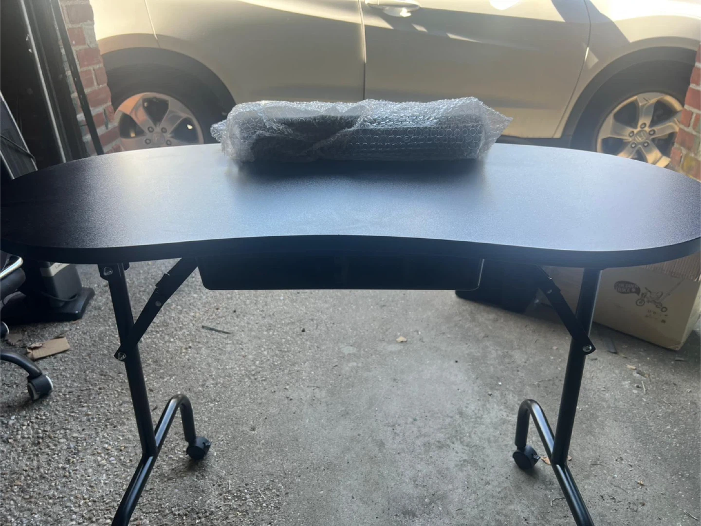 Black Rolling nail tech Desk - photo 2