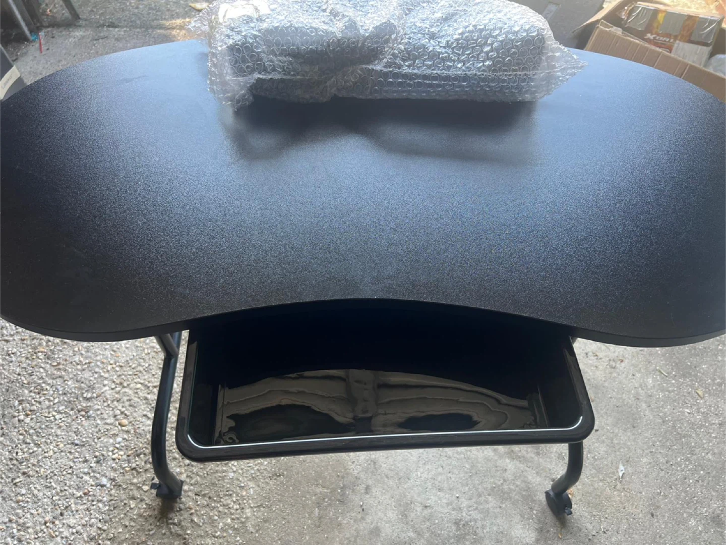 Black Rolling nail tech Desk