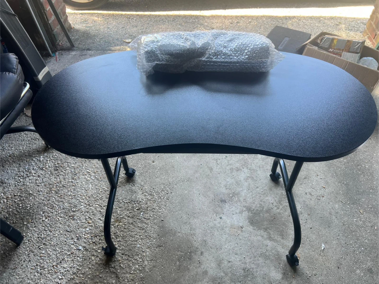 Black Rolling nail tech Desk - photo 3